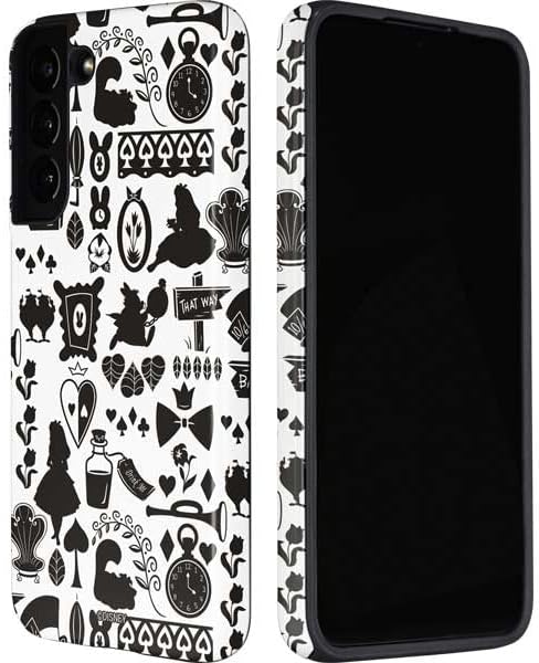 Skinit Pro Phone Case Compatible with Galaxy S22 Plus - Officially Licensed Disney Alice in Wonderland (Animated) Silhouette Pattern Design