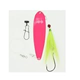 Generic SeaSnare - Fluke Pro - Original Fish Finder Single Hook Spoon Rig, 5/0 Hook, Pink Teaser