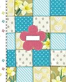  Patch work Composition notebook: College ruled