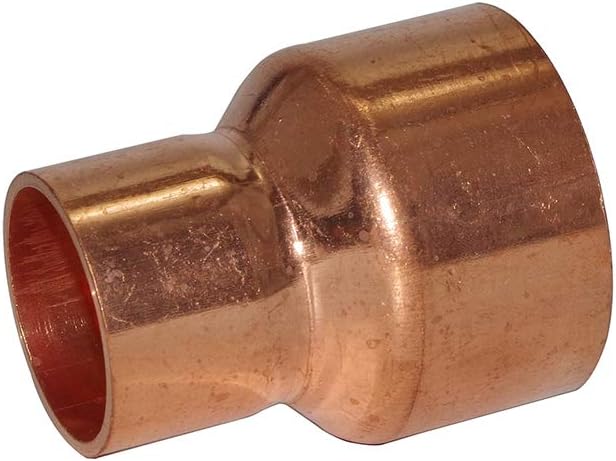 Copper Pressure Coupling Bell Reducer,7/8" to 3/4" Copper Fitting Reducer with Male Sweat Connect and Female Sweat Socket, C x C Copper Pressure Pipe Fitting Plumbing Supply