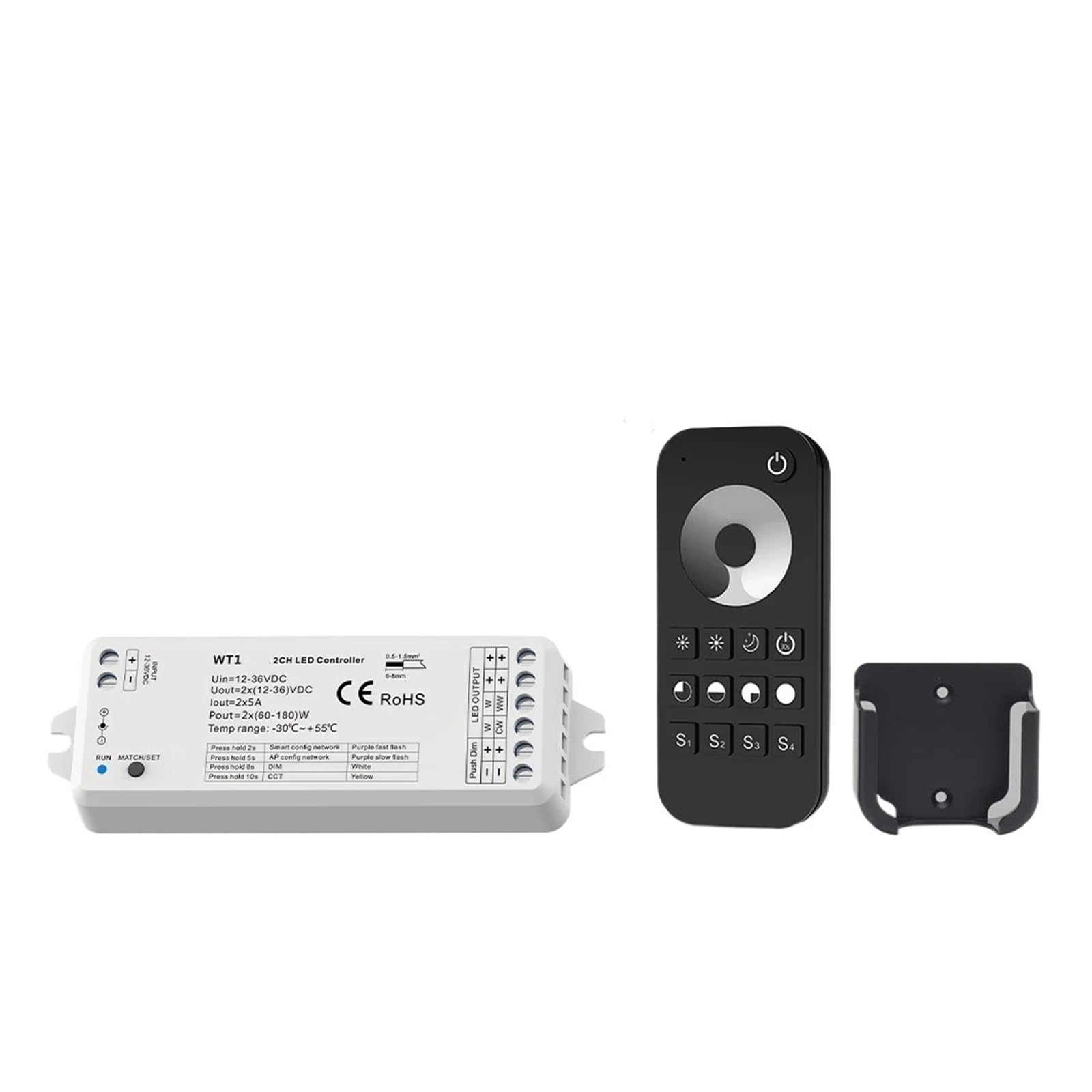 Controlador LED CCT para regular la luz blanca dual en tu salón o dormitorio