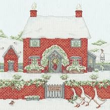 Bothy Threads Christmas Cottage Counted Cross Stitch Kit