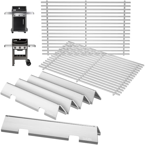 Spirit Grill Parts for Weber GS4 Spirit II/I 300 SER E310 E320 S320 Accessories for Weber GS4 Spirit 2 Replacement Flavorizer Bars 3400302 7636 67046 & Grill Grates 7638 7856 7860, 304 Stainless Steel by PETKAO - Used condition - US$44.18