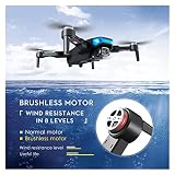 Składany dron Quadcopter Drone 6K Profesional GPS 5G WiFi RC Quadcopter Podwójna kamera Przepływ optyczny 1KM Odległość Helikoptery Bezszczotkowe zabawki silnikowe (Kolor: 1 Rozmiar torby na baterie: