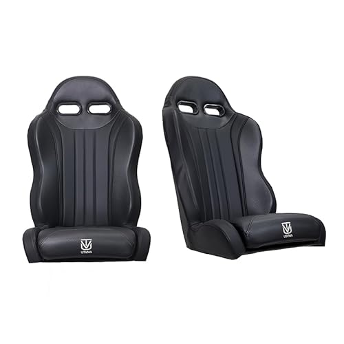 UTVMA Weekender Series Suspension Bucket Seats, All Black