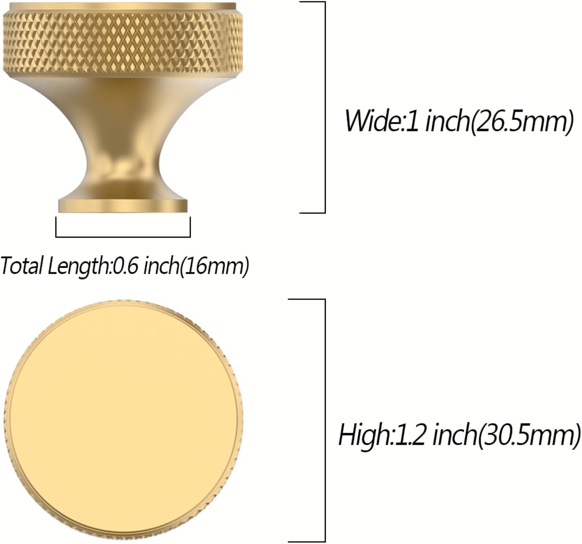 Asidrama 10 Pack Champagne Bronze Kitchen Cabinet Knobs Knurled Dresser Knobs Drawer Knob Cabinet Hardware Aluminum Knob for Dresser Drawers Champagne Bronze 10 Pack