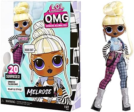 L.O.L. Surprise! OMG Melrose Fashion Doll with 20 Surprises Including Accessories in Stylish Outfit, Holiday Toy Great Gift for Kids Girls Boys Ages 4 5 6+ Years Old & Collectors