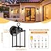 MATAMEYE Outdoor Wall Lantern, Exterior Waterproof Wall Sconce Light Fixtures, Black Front Door Lighting, Anti-Rust E26 Socket Porch Lamp, 2 Pack