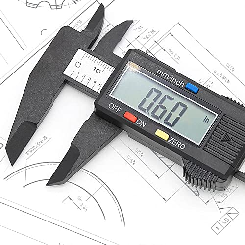 image for Qukeein Electronic Digital Caliper, Plastic Vernier Caliper, Caliper M