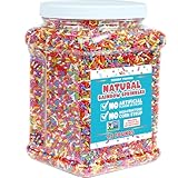 A Great Surprise Dye Free Rainbow Sprinkles - 1.5 Pounds - All Natural - Vegan Sprinkles for Baking, Ice Cream, Cookies, Cupcakes