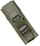 M1Surplus Molle Compatible Green Flashlight Belt Holster Pouch Fits Surefire G2X PRO 6PX EB2 P2X UTG VISM Tactical Lights