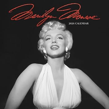 Carousel Calendars, Marilyn Monroe Black and White 2026 Wall Calendar