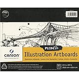 Canson Plein Air Illustration Smooth Art Board Pad for Ink, Markers and Pencils, 8 x 10 Inch, Set of 10 Boards