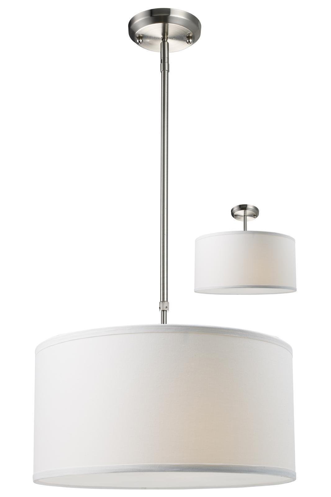 Z-Lite 171-16W-C Albion Three Light Pendant, Metal Frame