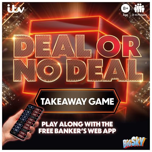 HMIR Fun Family TV Show Board Game – Interactive Quiz & Challenge Games with App Features – Game Show Board Games – Party Entertainment for Kids, Teens & Adults (Deal Or No Deal)