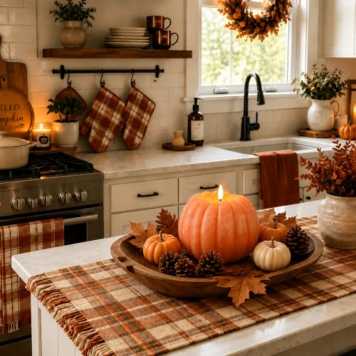 Fall Decorations for Home, Flameless Pumpkin Candles for Fall Decor by MUMCHASI - Used condition - Image 9