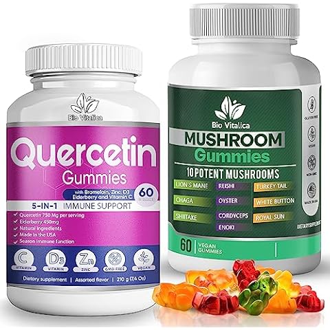 BIO VITALICA Quercetin Gummies & Mushroom Gummies (Bundle) Cover
