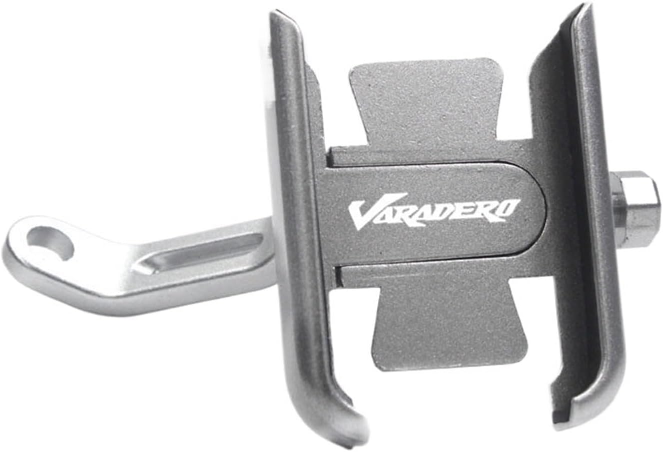 Motorcycle Accessories Handlebar Mobile Phone Holder GPS Stand Bracket for HON XL1000 V Varadero XL1000 ABS(Mirror Type Black)