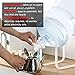 Kweilin Water Dispenser Stand, 3-5 Gallon Water Bottle Stand, Non-Slip Drinking Water Cooler Rack with Reusable Spout, 55mm Diameter Non-Threaded Water Bottle Mouth
