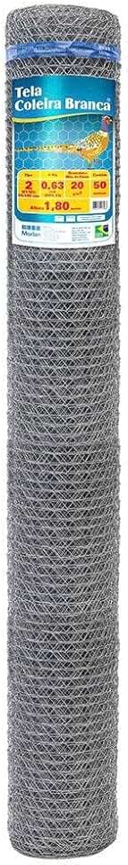 Tela metálica para galinheiro fio 23 BWG x 1,8 m rolo com 50 metros - Morlan
