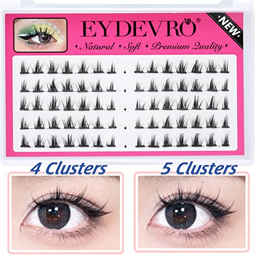 Individual Manga Lashes Natural Look False Eyelashes Anime Cosplay Mink Eye Cluster Spiky Lashes Wispy Fake Eyelashes By Eydevro (70 Clusters) #TOP4