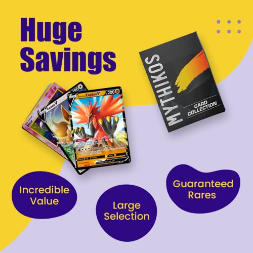 Pkmn Bulk Card Box - 20 Rares, 20 Holo/Shiny Cards, 3 Holo Rares, And 70 Common/Uncommon Bulk Cards - Compatible With Pkmn Trading #TOP4