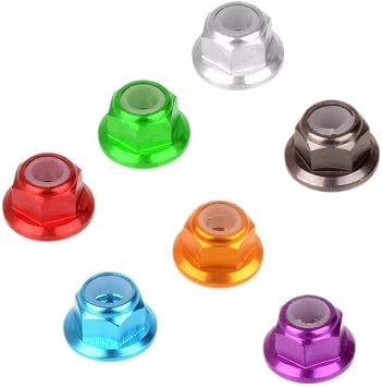 RC 102049 Aluminum Nylon Nut M4 Purple 4P For RC 1/10 On-Road Car/Buggy/Truck - Color Blue