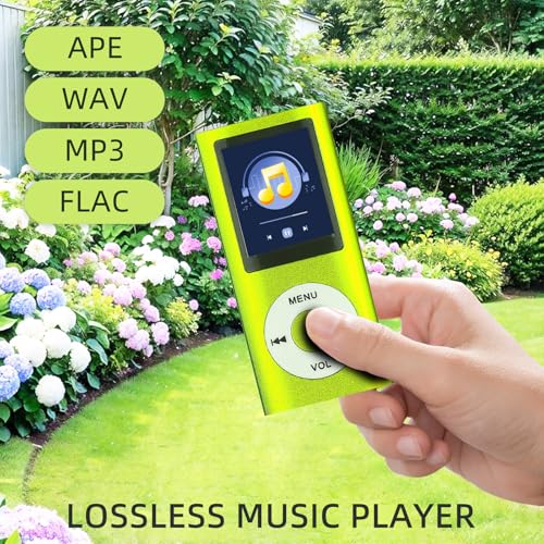 MP3 Player,Portable Multifunctional MP3 Digital Music Player,1.8 Inch LCD Music-Player with Earphone,Build-in Photo/Video Play/FM Radio/Voice Recorder/E-Book Reader(Memory Card Not Included)-Green