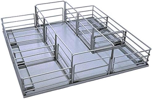 Little Buster juguete Heavy Duty Metal Corral bolígrafos comederos gris 500231