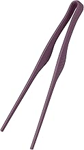 carrotez Kitchen Tweezer Tongs, Anti-Slip, Non-Scratch, Noise-Free 11.75 inch Silicone Tongs Burgundy