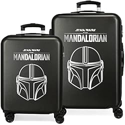 Star Wars Legend Juego de Maletas Negro 55/68 cms Rígida ABS Cierre de combinación Lateral 104L 6 kgs 4 Ruedas Dobles Equipaje de Mano