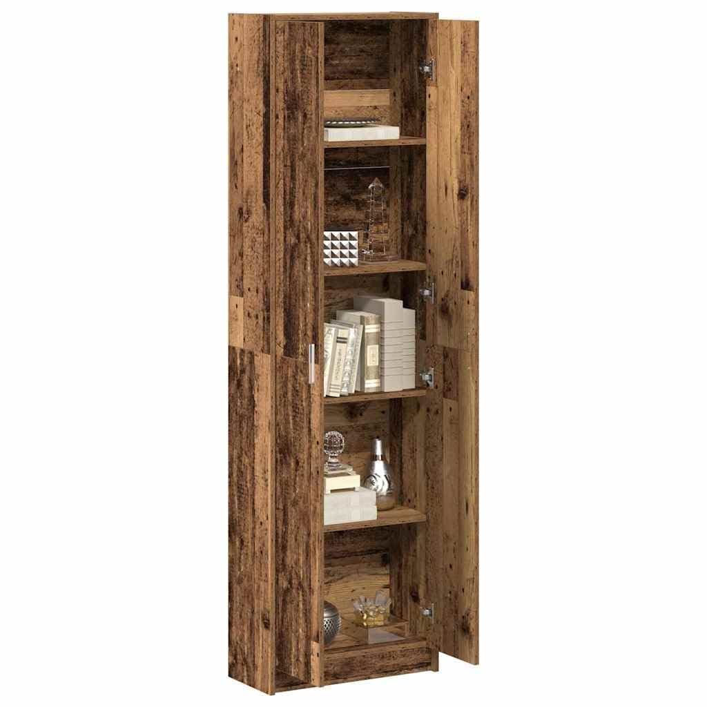 Vidaxl Old Wood Wardrobe 55 X 25 X 189 Cm Engineered Wood