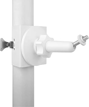 Zivif Outdoor Camera Mount, Pole Mount Bracket for Security Cameras, Battery Cameras, Outdoor Trail Camera or Solar Panels, 360 Rotating Adjustable Surveillance Camera Bracket