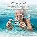 Minolta MN40WP 48MP Waterproof Digital Camera – Dual LCD Screens, 2.7K QHD Video, 16x Digital Zoom, Anti-Shake, Face Detection, 10ft Waterproof (Blue​)
