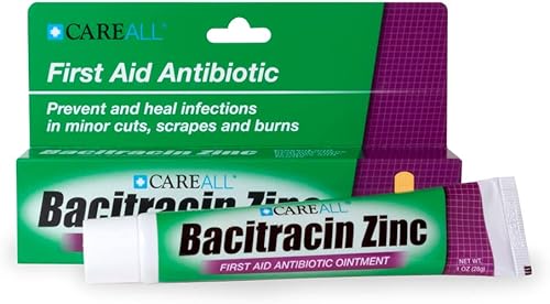 Miniatura 6 de CareAll Ungüento antibiótico de zinc con bacitracina de 1 onza (paquete de 4). Ungüento de primeros auxilios para prevenir y curar infecciones para
