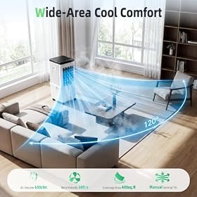 Buy 15L Evaporative Air Cooler with Remote, 2 Ice Packs, 3 Speeds, 7.5H Timer & 120° Oscillation for Home, Bedroom and Office – RIKASM