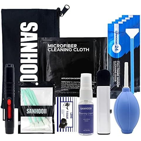 SANHOOII Camera Cleaning kit for DSLR or SLR Mirrorless Cameras Lens Cleaning and Full Frame Sensor Cleaning Cover