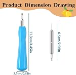 Video Doorbell Screwdriver,Ywbfove T6 and T15 Torx Screwdrivers Tools Doorbell Screwdriver, Double Ended Screwdriver Bits with Handle,Replacement for Battery, WiFi Password Reset (Blue)