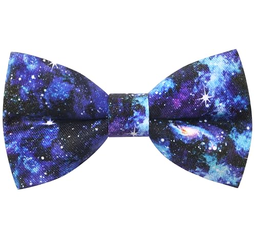 Image of Colorful Fun Pattern Pre-Tied Bow Tie Mens Floral Space Adjustable Bowtie