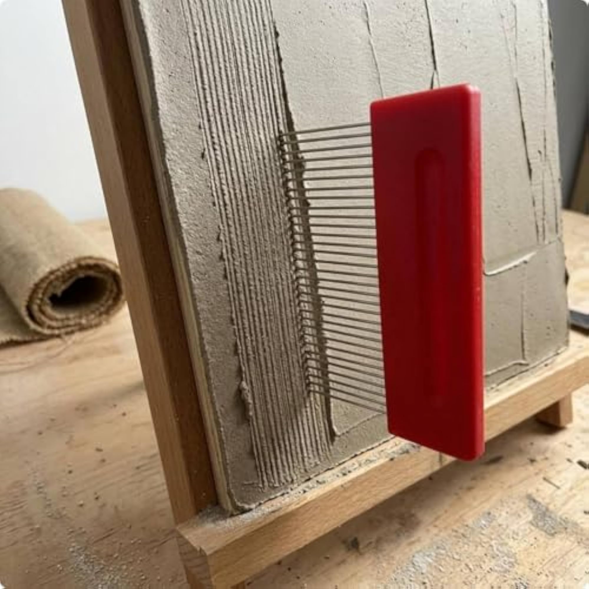 Metal Teeth Toothed Plaster Comb for Texturing Surfaces