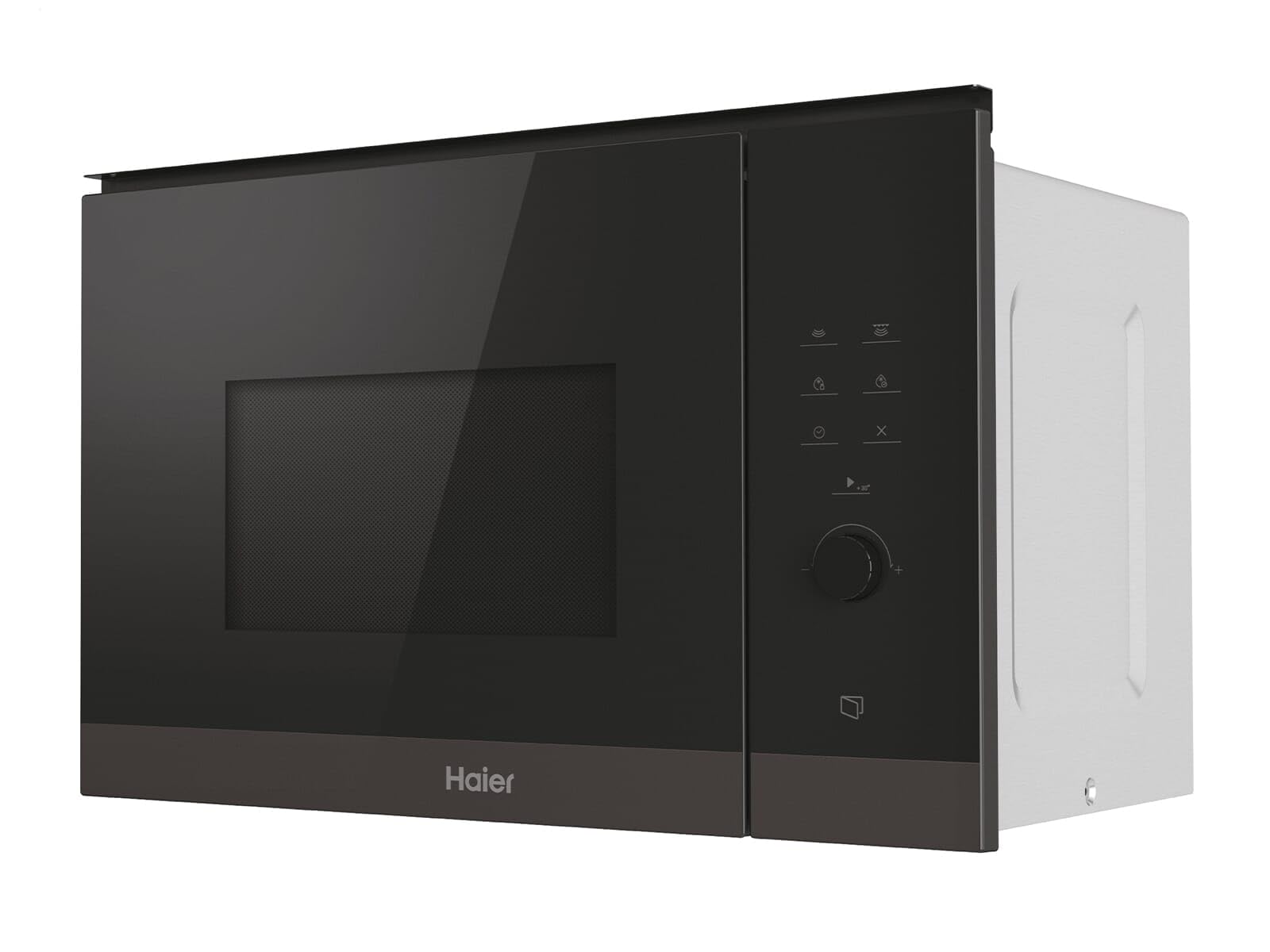 Haier Seria 4 HWO38MG6HXB kuchenka mikrofalowa do zabudowy z grillem/wnęką 38 cm / 8 poziomów mocy z grillem, czarna
