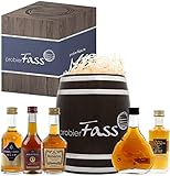 COGNAC GESCHENKSET und zugleich COGNAC PROBIERSET - Neben dem hohen Geschenk-Faktor hat man hier die tolle Möglichkeit auf einfache Weise mehrere Cognac Klassiker zu probieren, ohne gleich viel Geld für eine große Flasche auszugeben