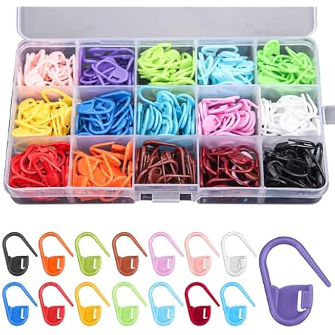 Olikraft 300-Piece Stitch Marker Set for Crochet & Knitting - Durable, Multi-Colored Stitch Markers, Perfect for Crocheting Supplies, Knitting Accessories, Craft Enthusiasts Cover