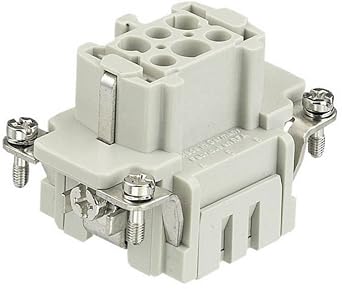 HARTING 09330062716 2 Rows, 6 Position, 7 Contacts, Connector, Current Rating 16 AMP, HAN ES Series, Heavy Duty Contact Type CAGE CLAMP Socket, Receptacle, Rectangular Shell Size 6B