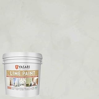 VASARI Lime Plaster & Paint | LIME PAINT | Made from Natural Lime and Powdered Marble | color: Golden Grey #23 | size: 1 Gallon