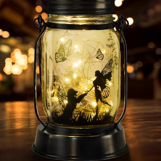 Dog Solar Lanterns Dog Lover Gifts for Women Men Dog Lovers Gifts Hanging Dog Lanterns with Stake for Yard Lawn Garden Decor Waterproof Dog Lights Torches