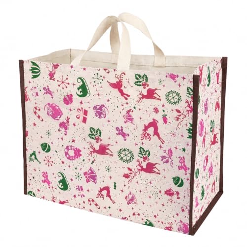 Image of DOUBLE R BAGS Big Heavy Duty Large Eco Cotton Canvas Grocery Shopping Bag for Men & Women Vegetable Milk Fruits with Hand Carry Handle Lunch Box Jhola Tote Bags