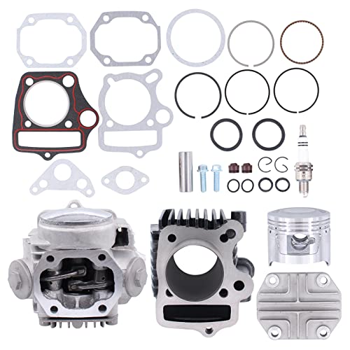 NewYall Engine Cylinder Head Piston Gasket Top End Rebuild Kit for Honda C70 70-83 CL70 69-72 CRF70F 04-12 CT70 70-82/91-94 S65 1969 SL70 71-73 XL70 74-76 XR70R 97-03 ATC70 78-85