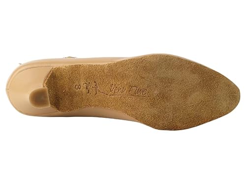 Ladies Standard, Smooth, Waltz Ballroom Dance Shoes - Very Fine Dance Shoes - Sera5522 - 2.5 Inch Heel & Heel Protectors (Beige Brown Leather, Us_Footwear_Size_System, Adult, Women, Numeric, Medium, Numeric_4_Point_5) #TOP6