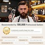 Professional Hair Clipper Set,4 in 1 Hair Clippers for Men, Hair Clippers, Beard Trimmer& Rechargeable Shaver Set, Barber Hair Cutting Kit for Men ，for Gifts (Black) - Image 4